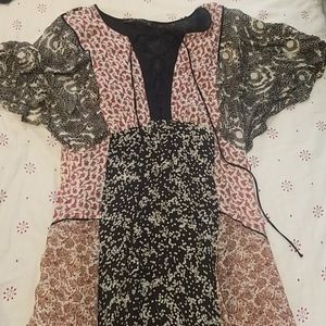 Zara boho maxi dress